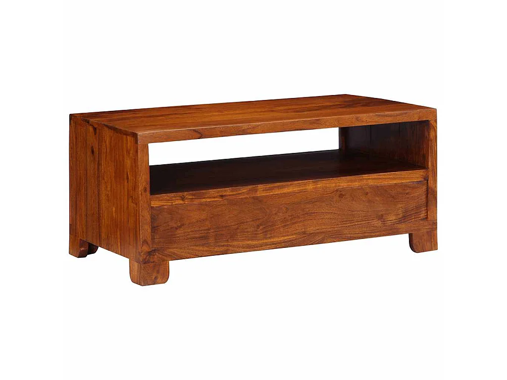 Couchtisch 90x50x40 cm Massivholz Akazie