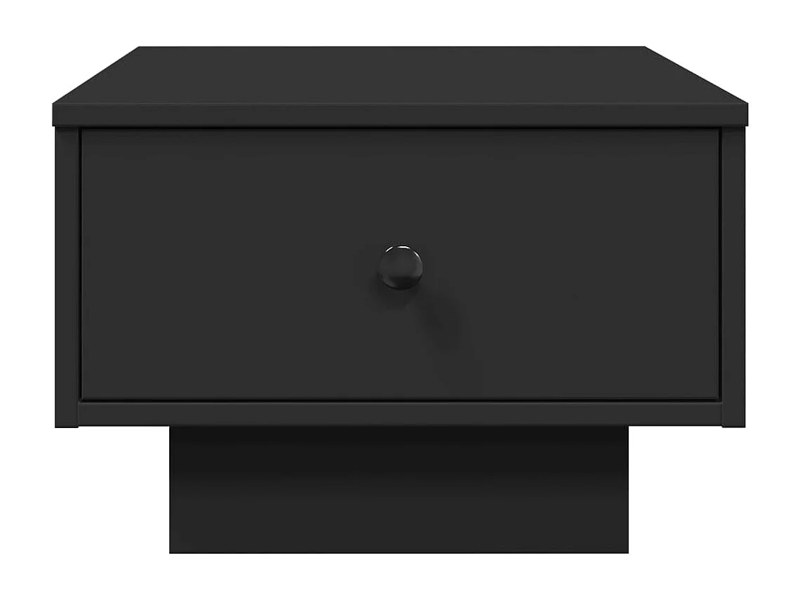 Table basse noir 60x45x31 cm bois d'ingénierie