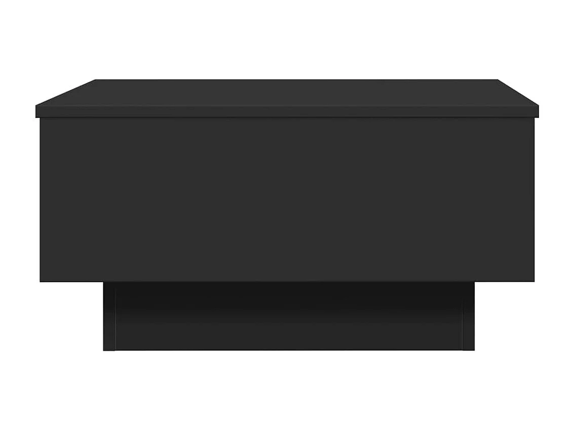 Table basse noir 60x45x31 cm bois d'ingénierie