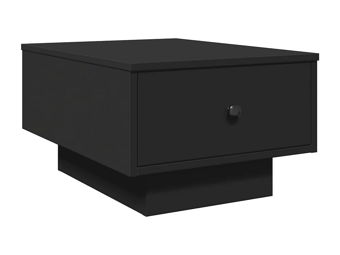 Table basse noir 60x45x31 cm bois d'ingénierie