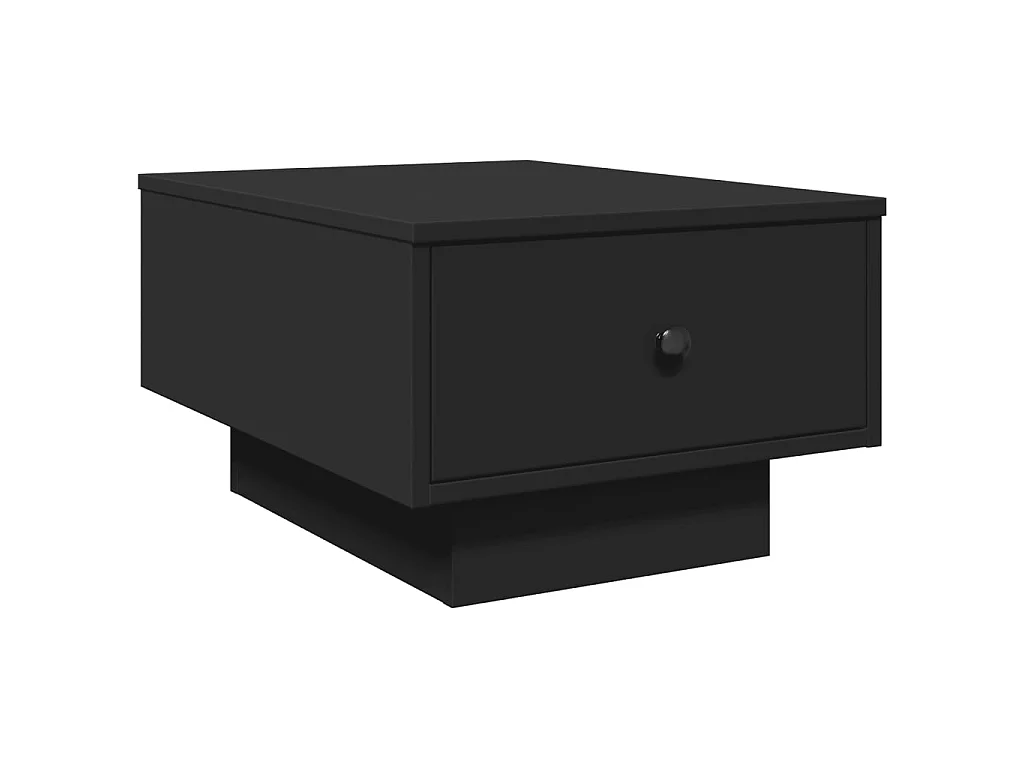 Table basse noir 60x45x31 cm bois d'ingénierie