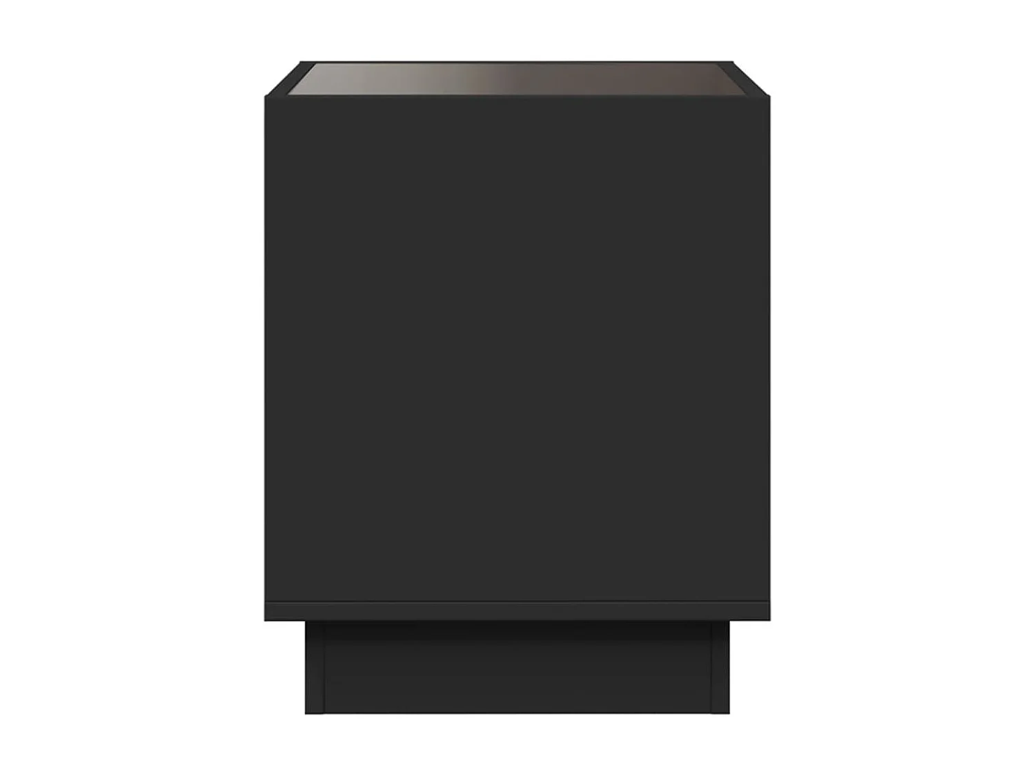 Table basse avec LED infini noir 50x50x50 cm