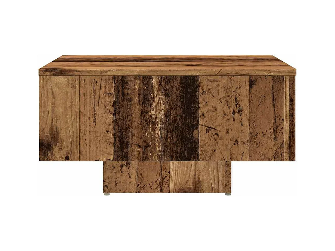 Table basse vieux bois 60x60x31,5 cm bois d'ingénierie