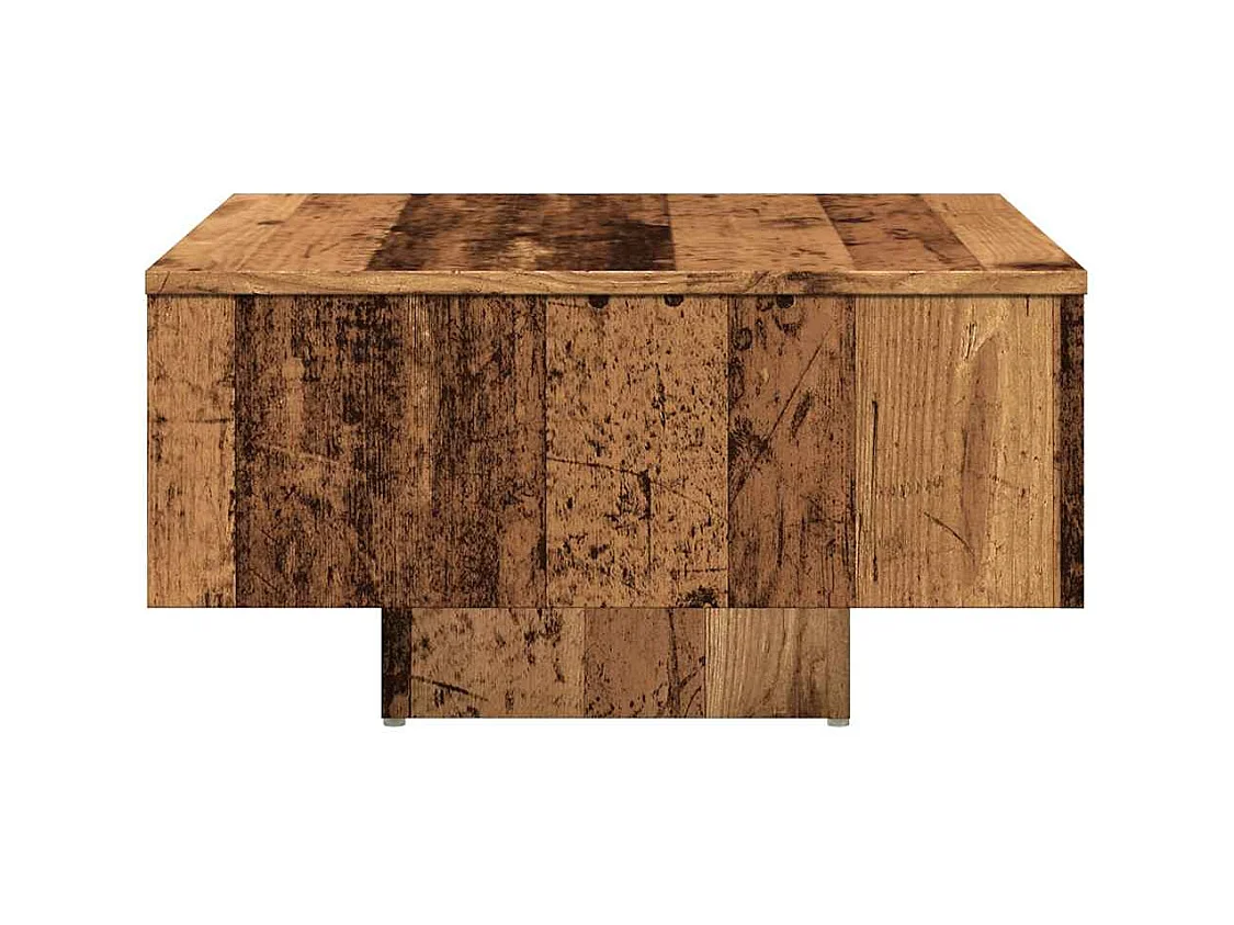 Table basse vieux bois 60x60x31,5 cm bois d'ingénierie
