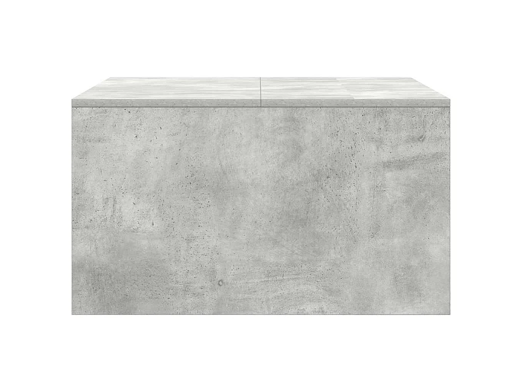 Table basse avec tiroirs gris béton 70,5x70x40 cm