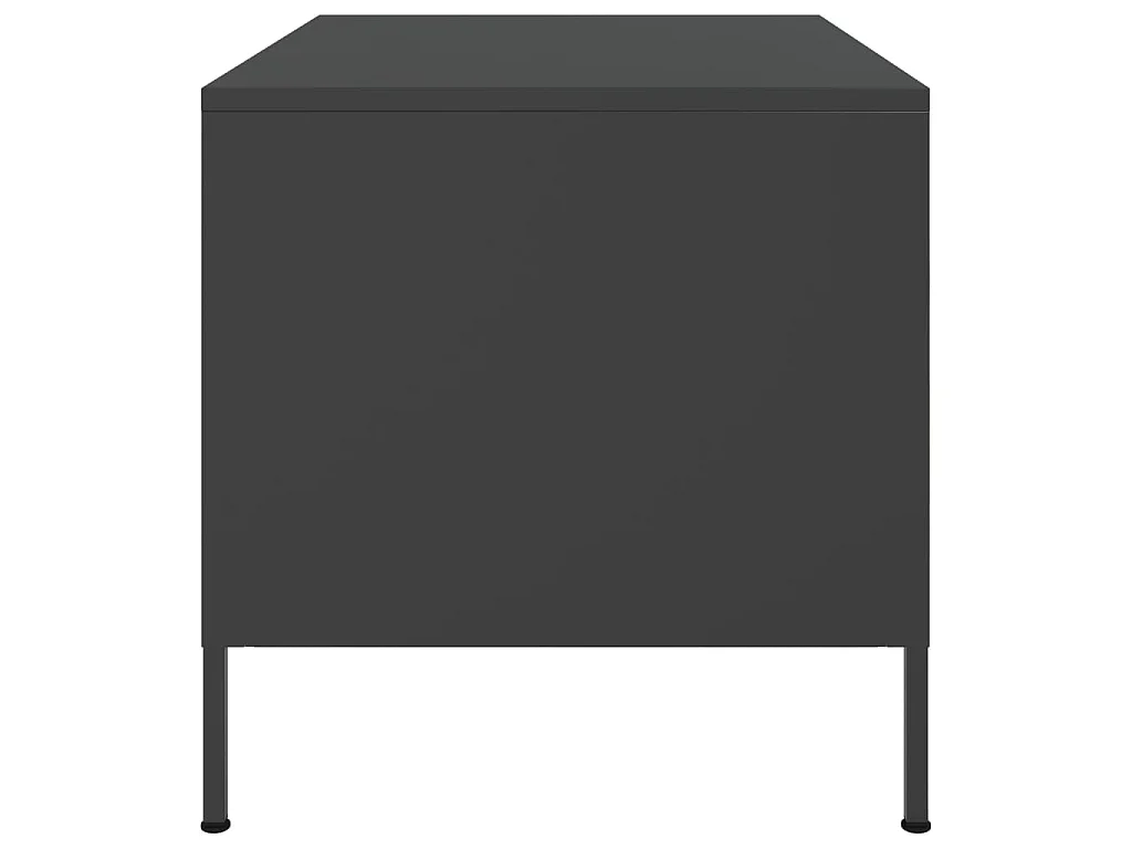 Couchtisch Schwarz 68x50x50,5 cm Stahl