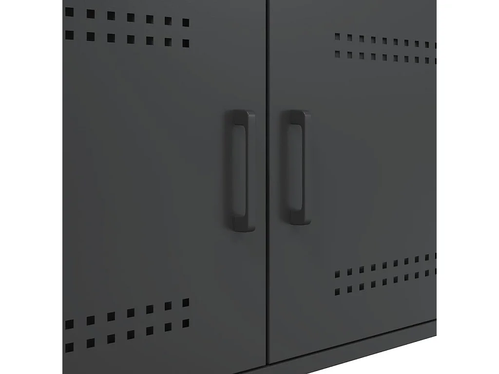 Couchtisch Schwarz 68x50x50,5 cm Stahl
