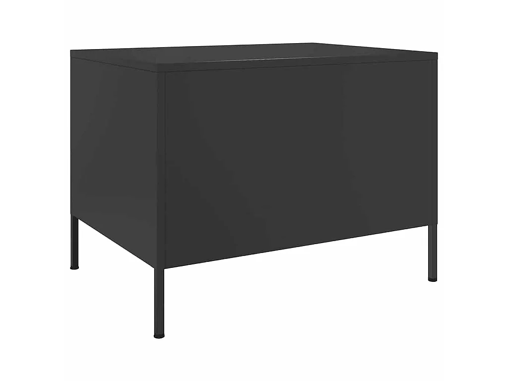 Couchtisch Schwarz 68x50x50,5 cm Stahl
