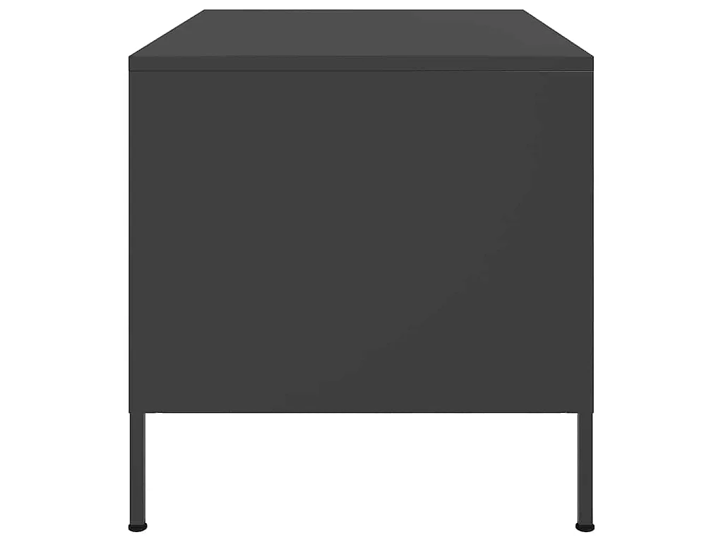 Couchtisch Schwarz 68x50x50,5 cm Stahl