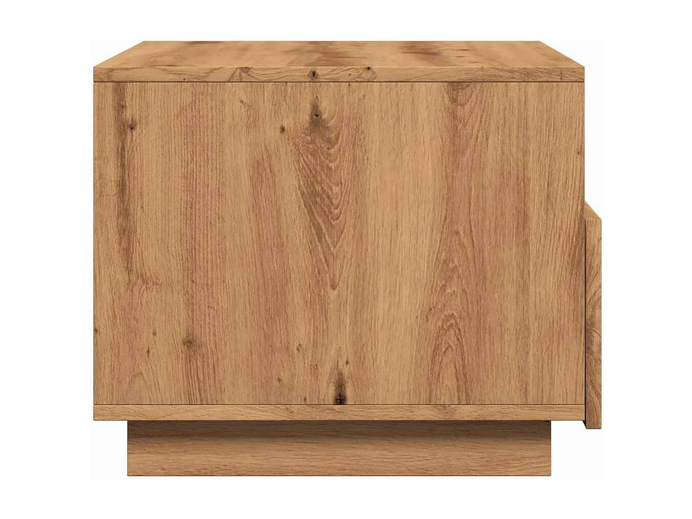 Table basse avec lumières LED chêne artisanal 50x49x40 cm