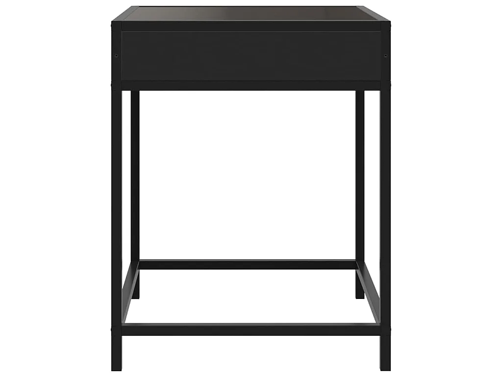 Couchtisch mit Infinity-LED Schwarz 40x40x51 cm