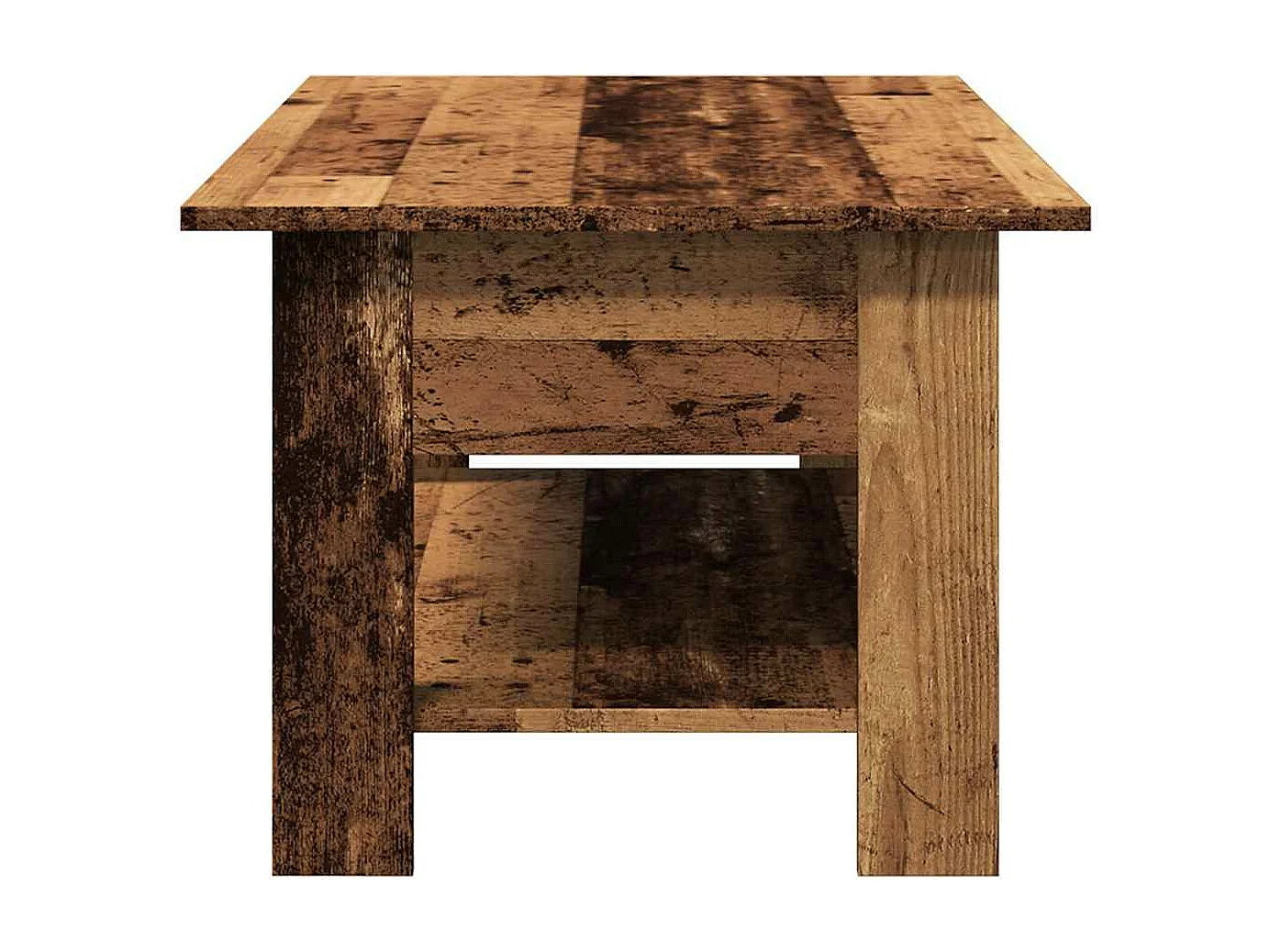 Table basse vieux bois 102x55x42 cm bois d'ingénierie