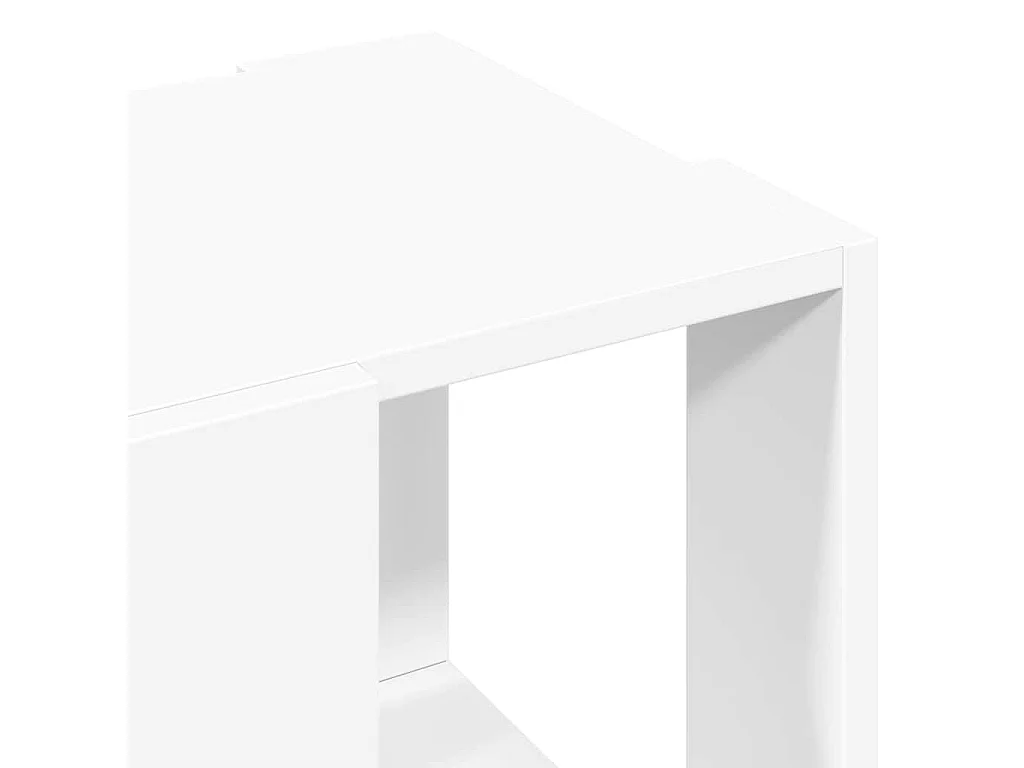 Table basse blanc 32x32x30 cm bois d'ingénierie