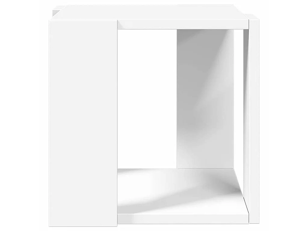Tavolino da Salotto Bianco 32x32x30 cm in Legno Multistrato