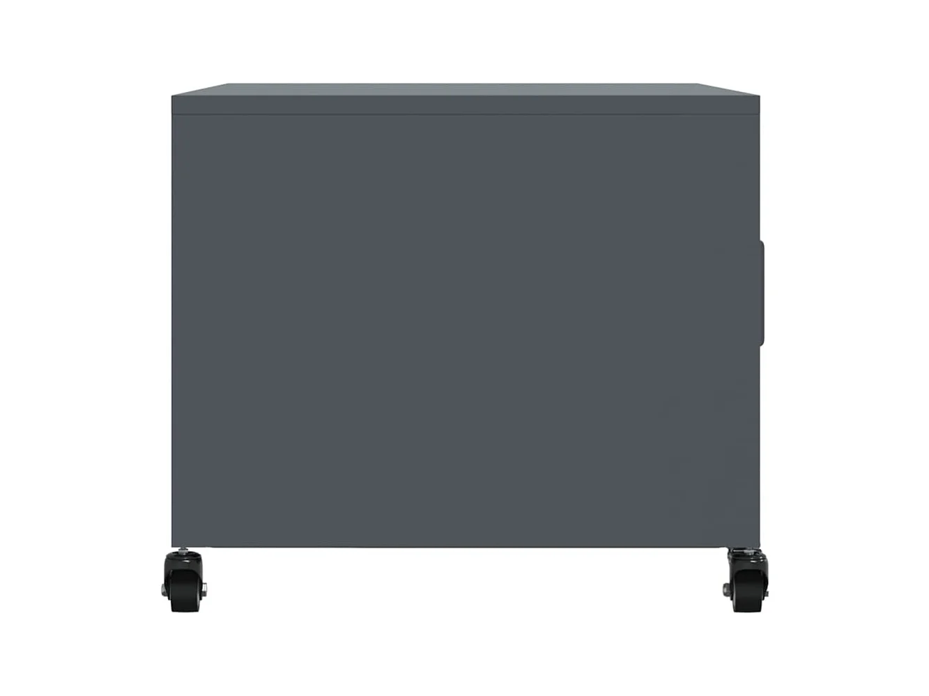 Salontafel 68x50x43,5 cm staal antracietkleurig