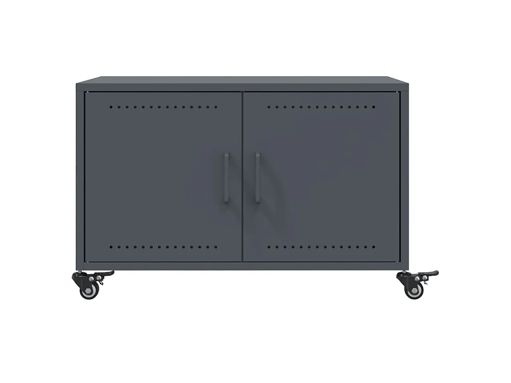 Salontafel 68x50x43,5 cm staal antracietkleurig