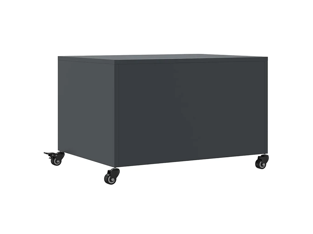 Salontafel 68x50x43,5 cm staal antracietkleurig