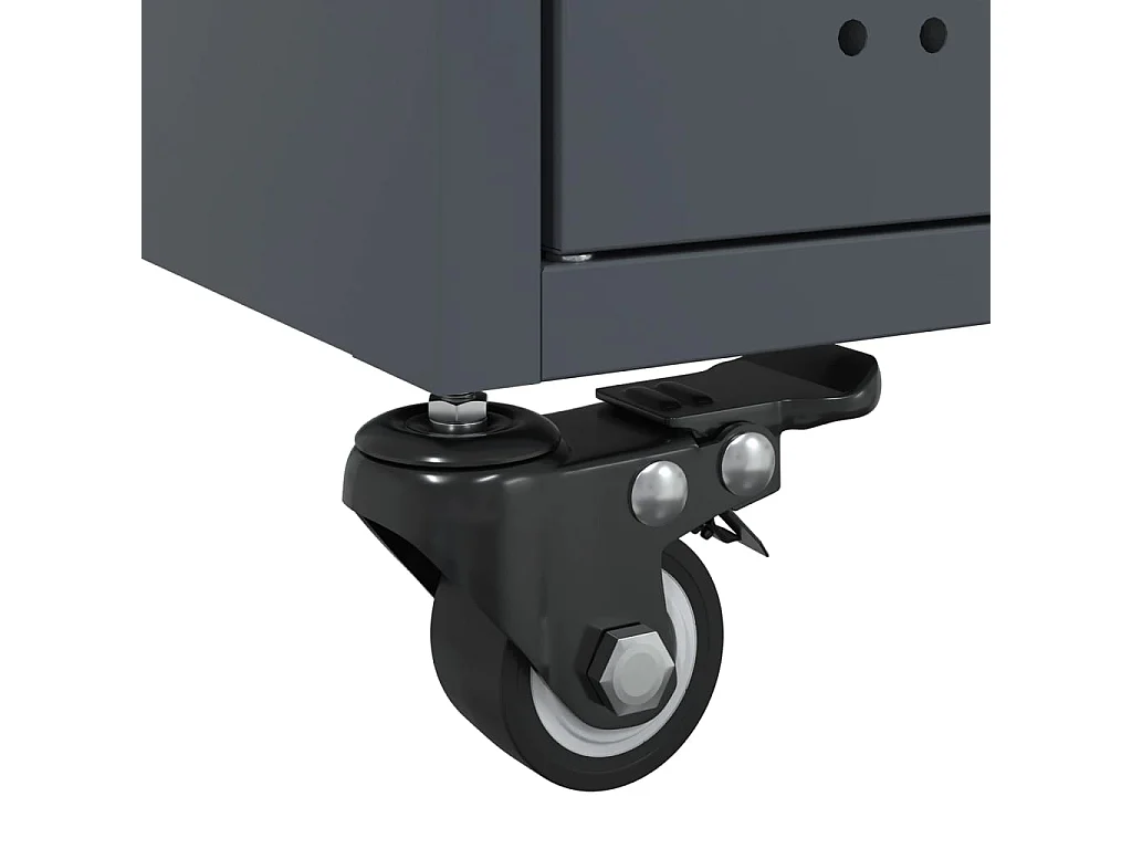 Salontafel 68x50x43,5 cm staal antracietkleurig