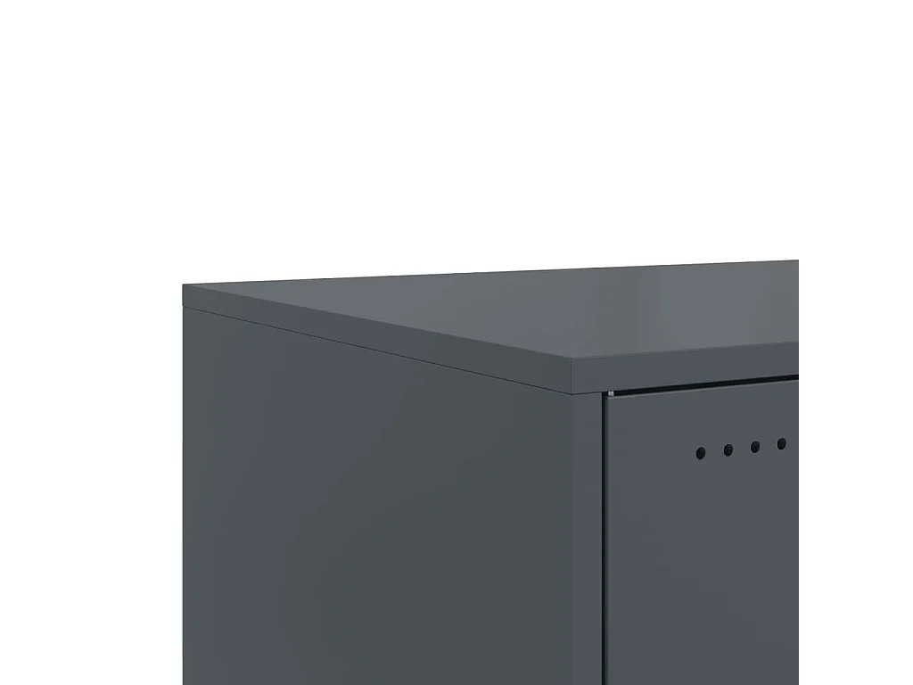 Table basse anthracite 68x50x43,5 cm acier