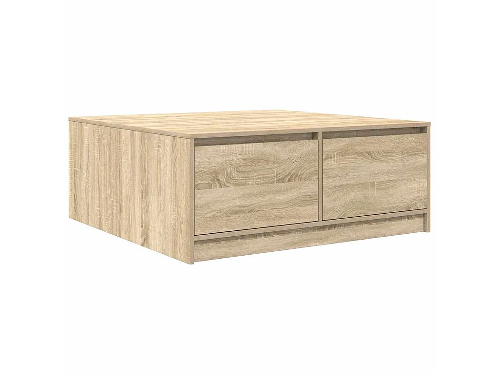 Couchtisch mit Schubladen Sonoma-Eiche 100x100x40 cm