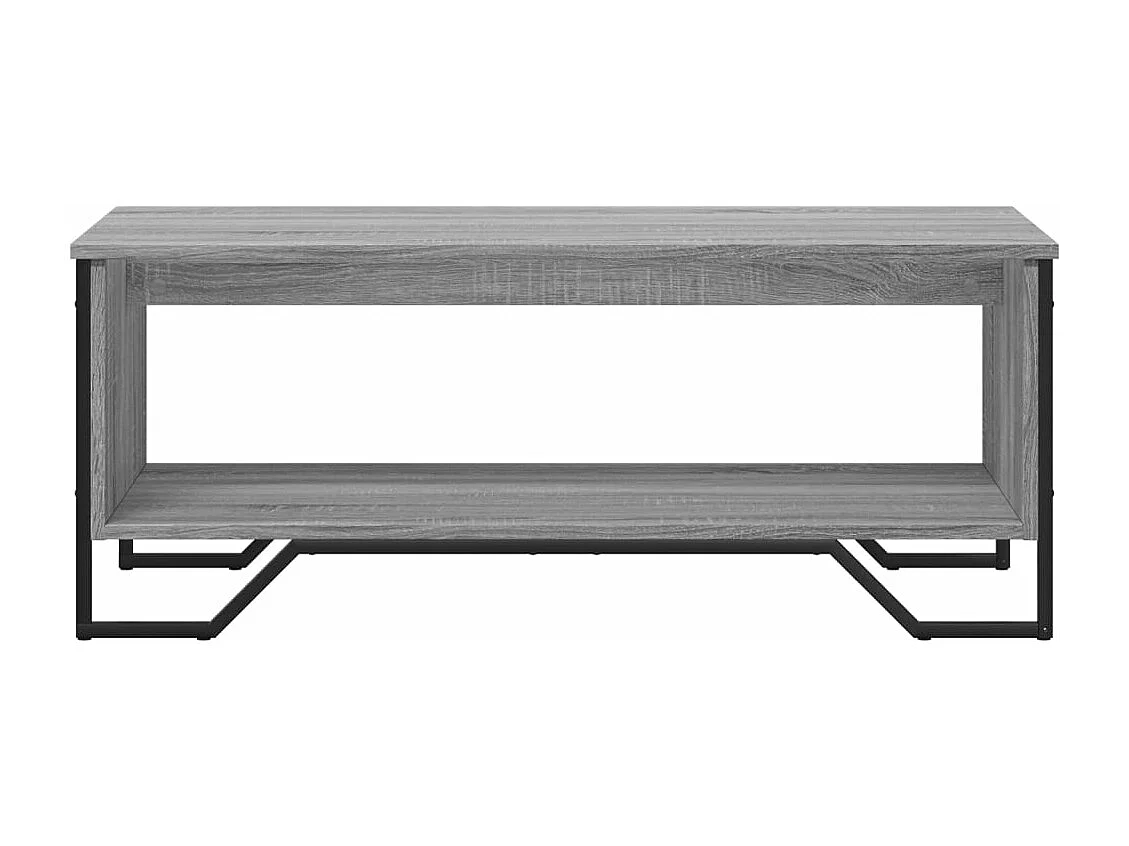 Table basse sonoma gris 100x51x40 cm bois d'ingénierie