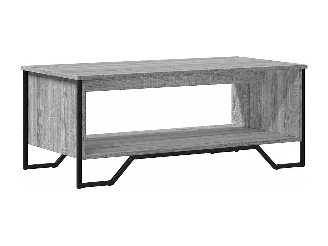 Table basse sonoma gris 100x51x40 cm bois d'ingénierie