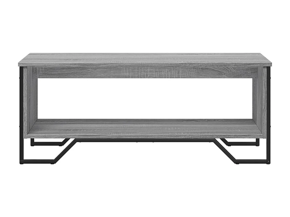 Table basse sonoma gris 100x51x40 cm bois d'ingénierie