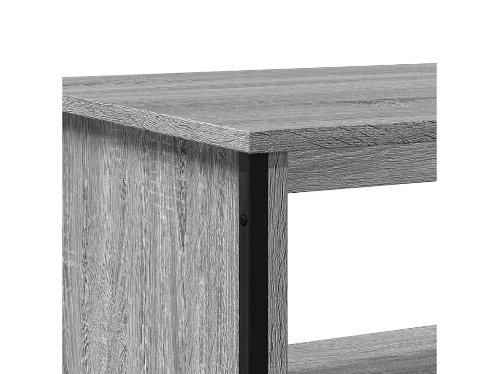 Table basse sonoma gris 100x51x40 cm bois d'ingénierie
