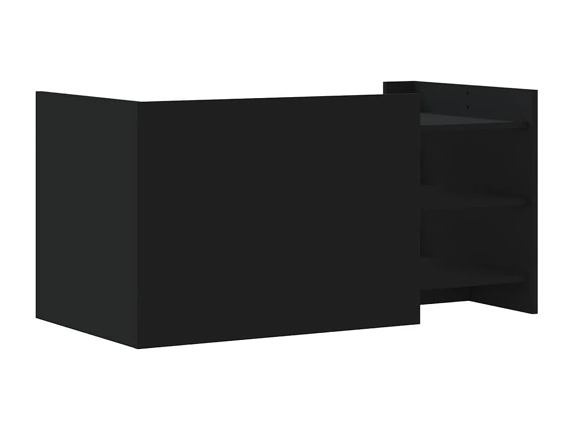 Table basse noir 100x50x50 cm bois d'ingénierie