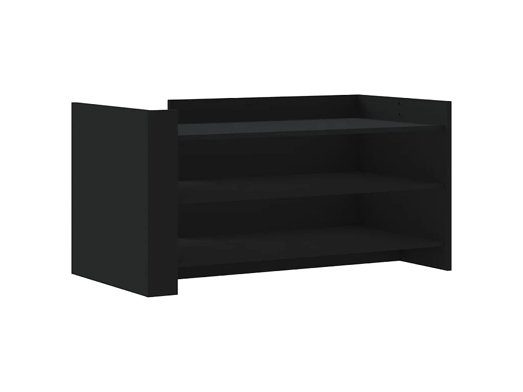 Table basse noir 100x50x50 cm bois d'ingénierie