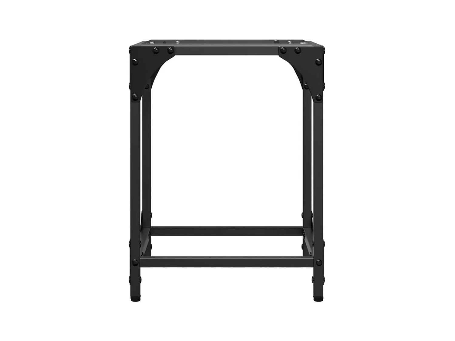 Mesa de centro superficie vidrio transparente acero 30x30x40 cm