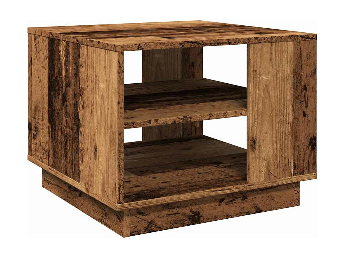 Couchtisch Altholz-Optik 55x55x42 cm Holzwerkstoff