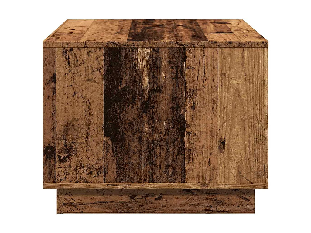 Table basse vieux bois 55x55x42 cm bois d'ingénierie