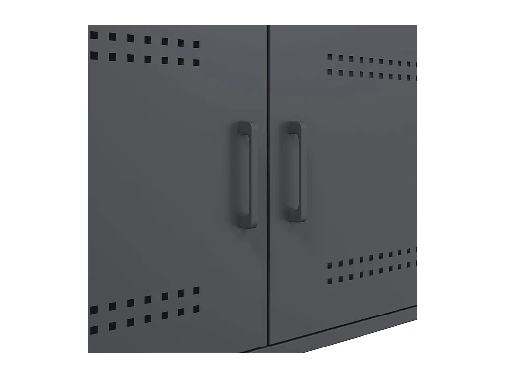 Table basse anthracite 68x50x50,5 cm acier
