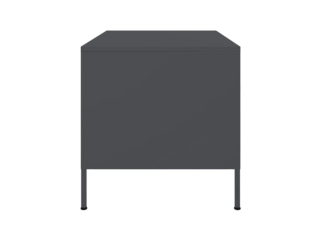 Table basse anthracite 68x50x50,5 cm acier