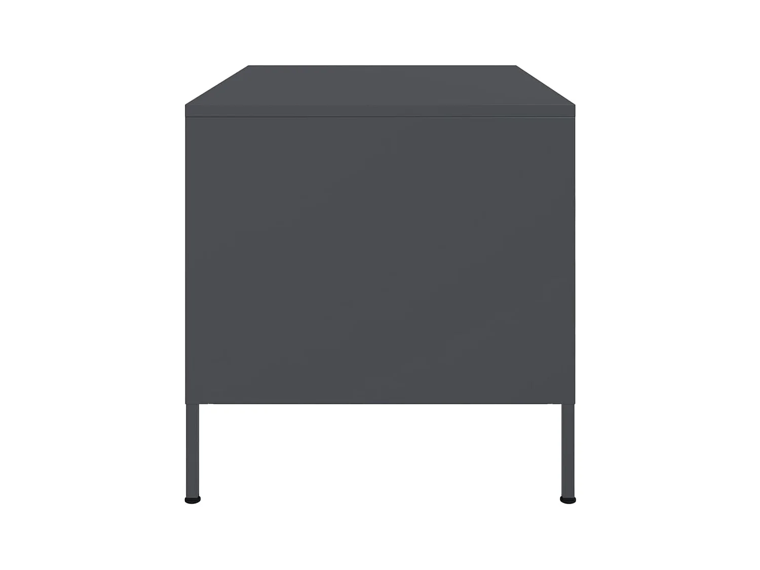 Table basse anthracite 68x50x50,5 cm acier