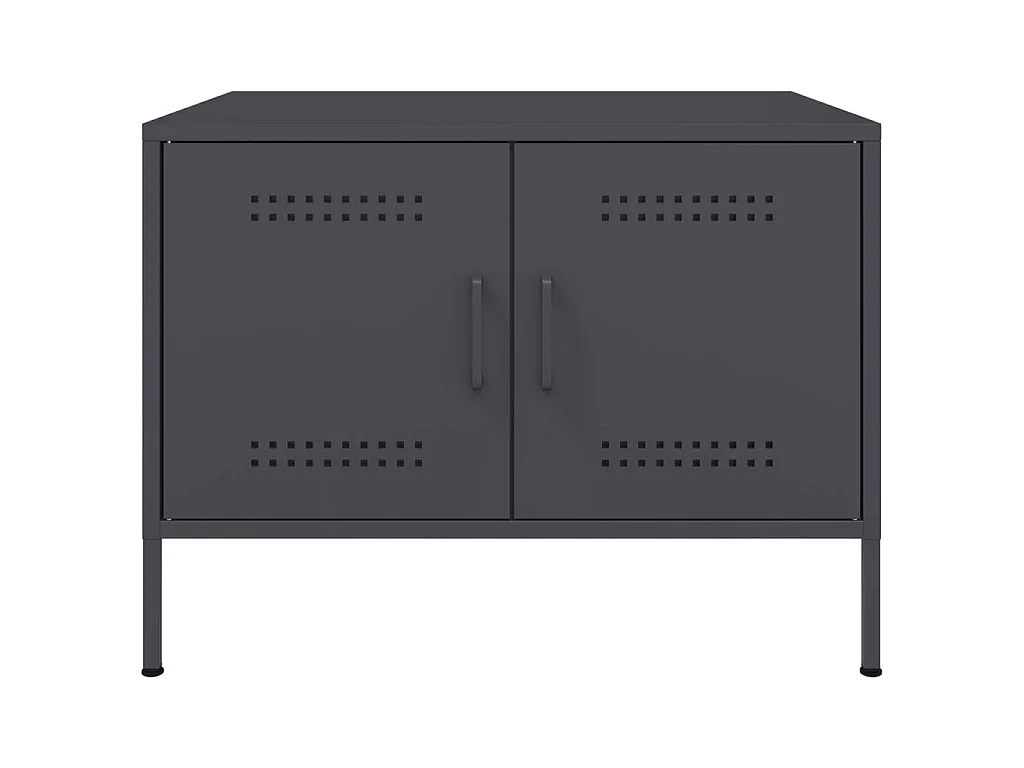 Table basse anthracite 68x50x50,5 cm acier