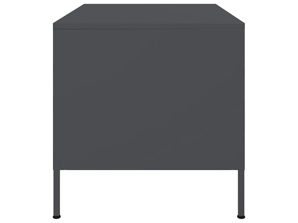Table basse anthracite 68x50x50,5 cm acier