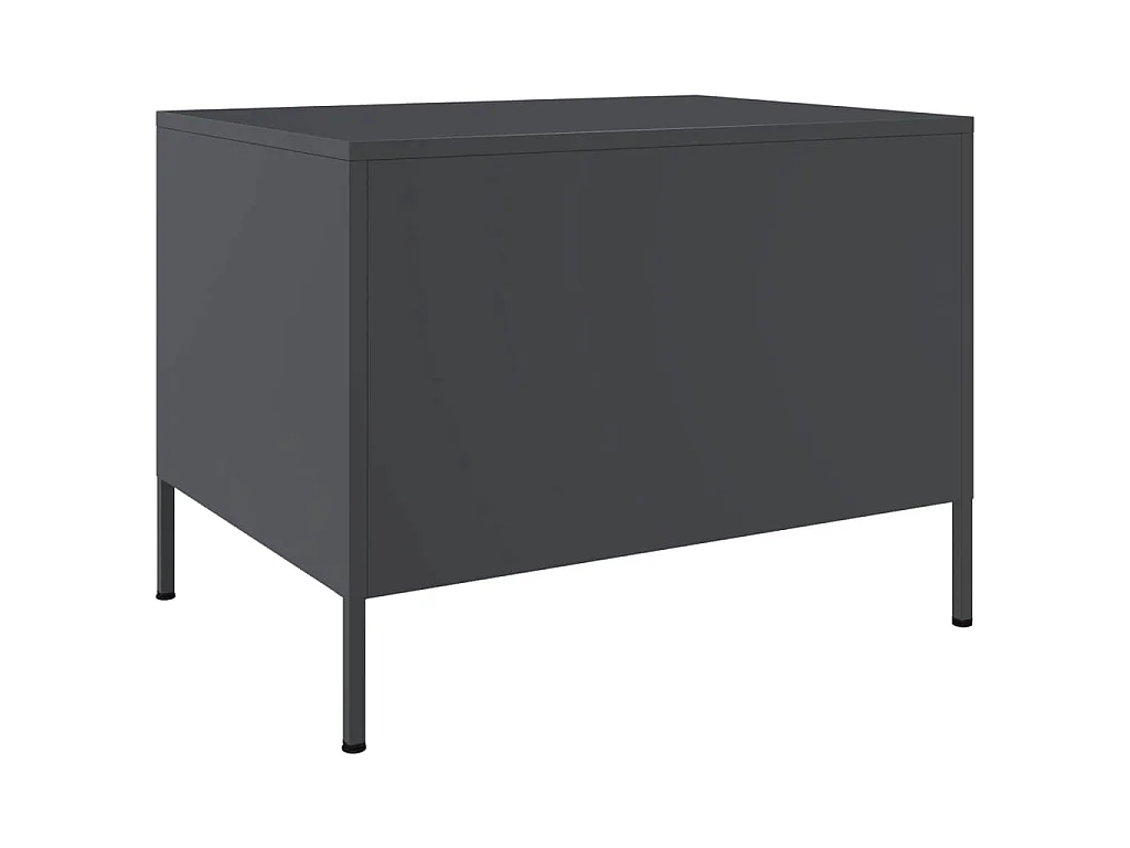 Table basse anthracite 68x50x50,5 cm acier