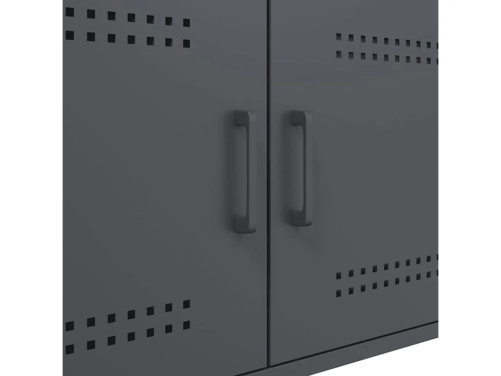 Table basse anthracite 68x50x50,5 cm acier