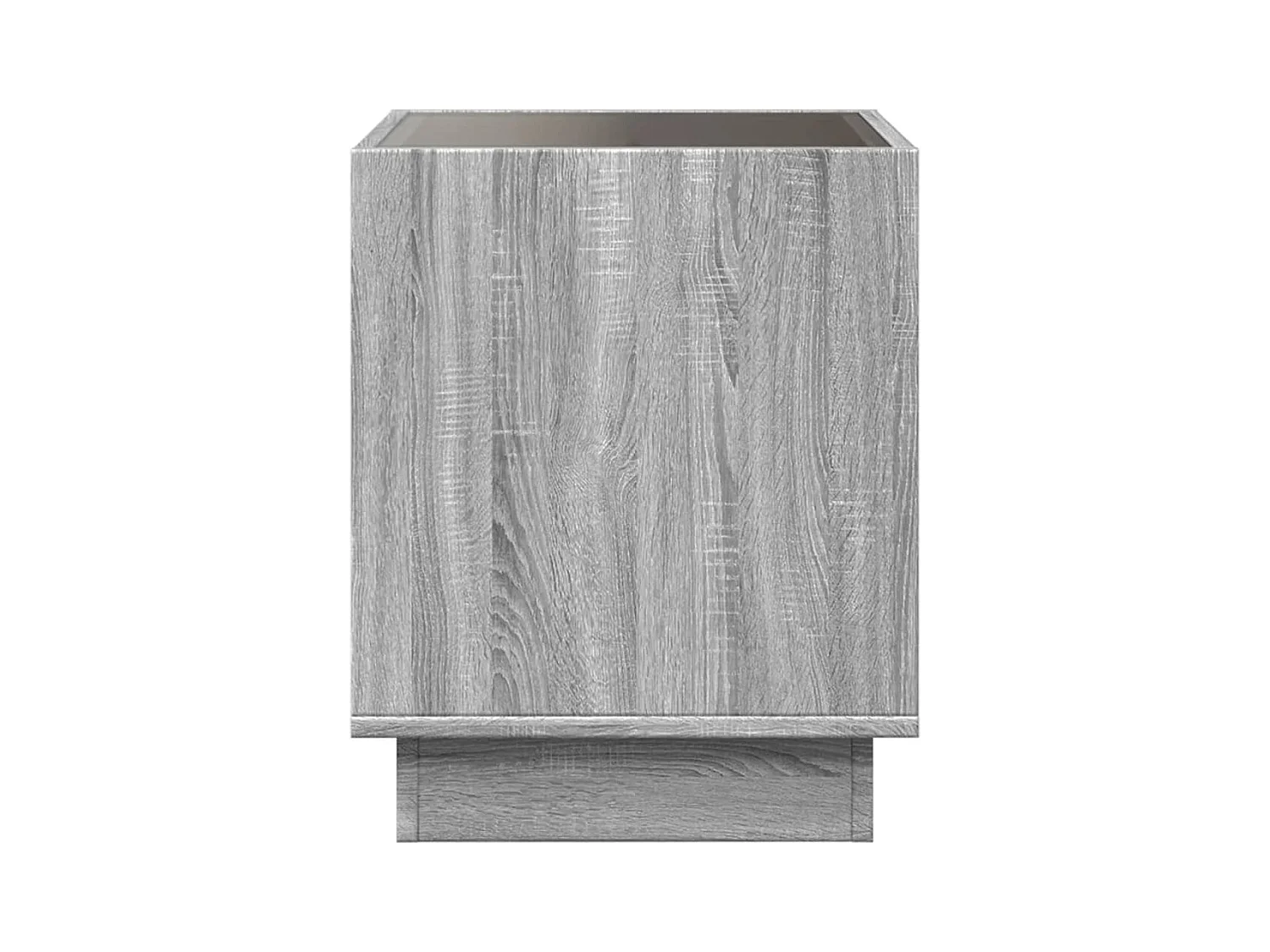 Table basse avec LED infini sonoma gris 50x50x50 cm