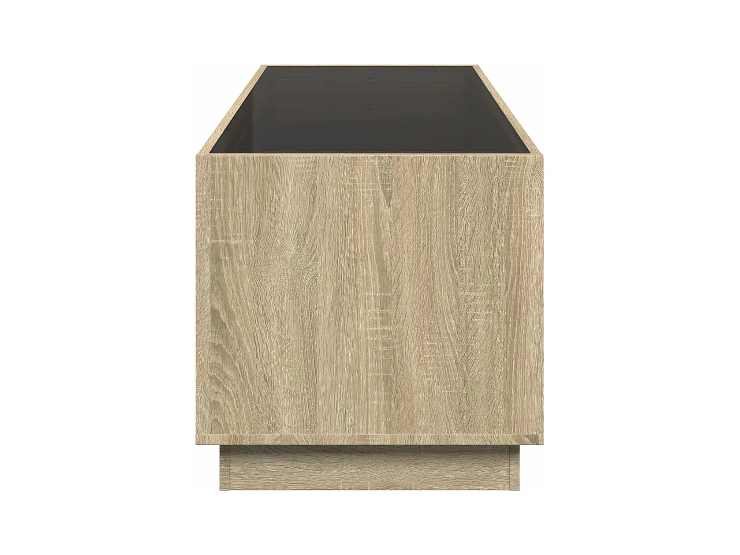 Table basse avec LED infini chêne sonoma 90x50x50 cm