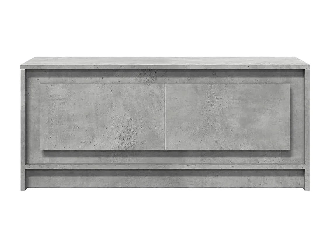 Mesa de centro c/ luzes LED derivados madeira cinzento cimento