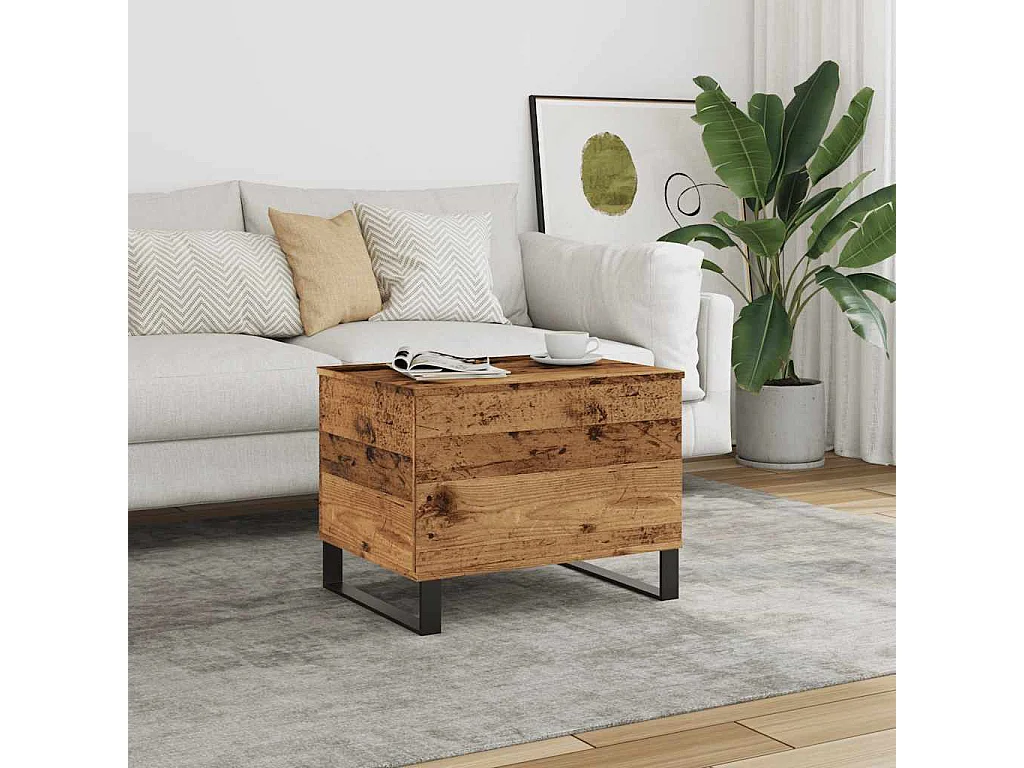 Couchtisch Altholz-Optik 60x44,5x45 cm Holzwerkstoff