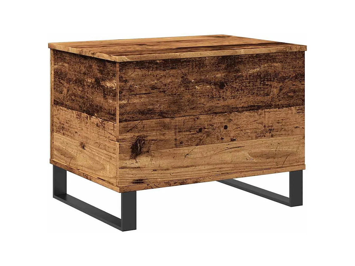 Table basse vieux bois 60x44,5x45 cm bois d'ingénierie