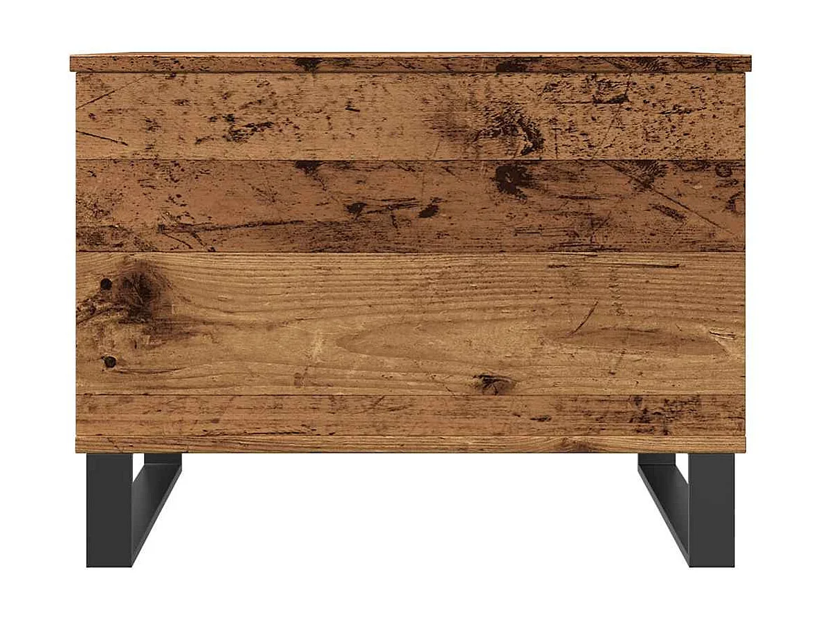 Salontafel 60x44,5x45 cm bewerkt hout oud houtkleurig