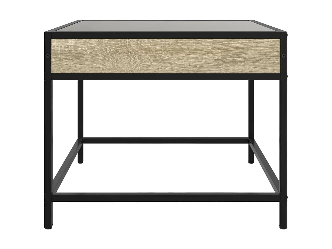 Table basse avec LED infini chêne sonoma 50x50x41 cm