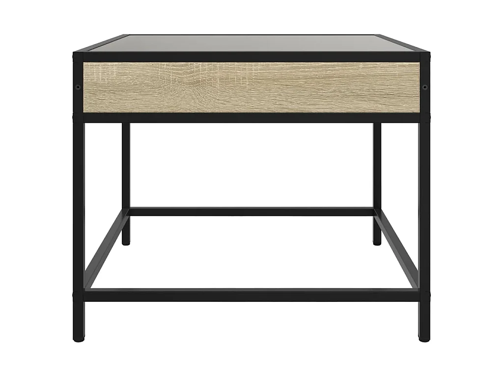 Couchtisch mit Infinity-LED Sonoma-Eiche 50x50x41 cm