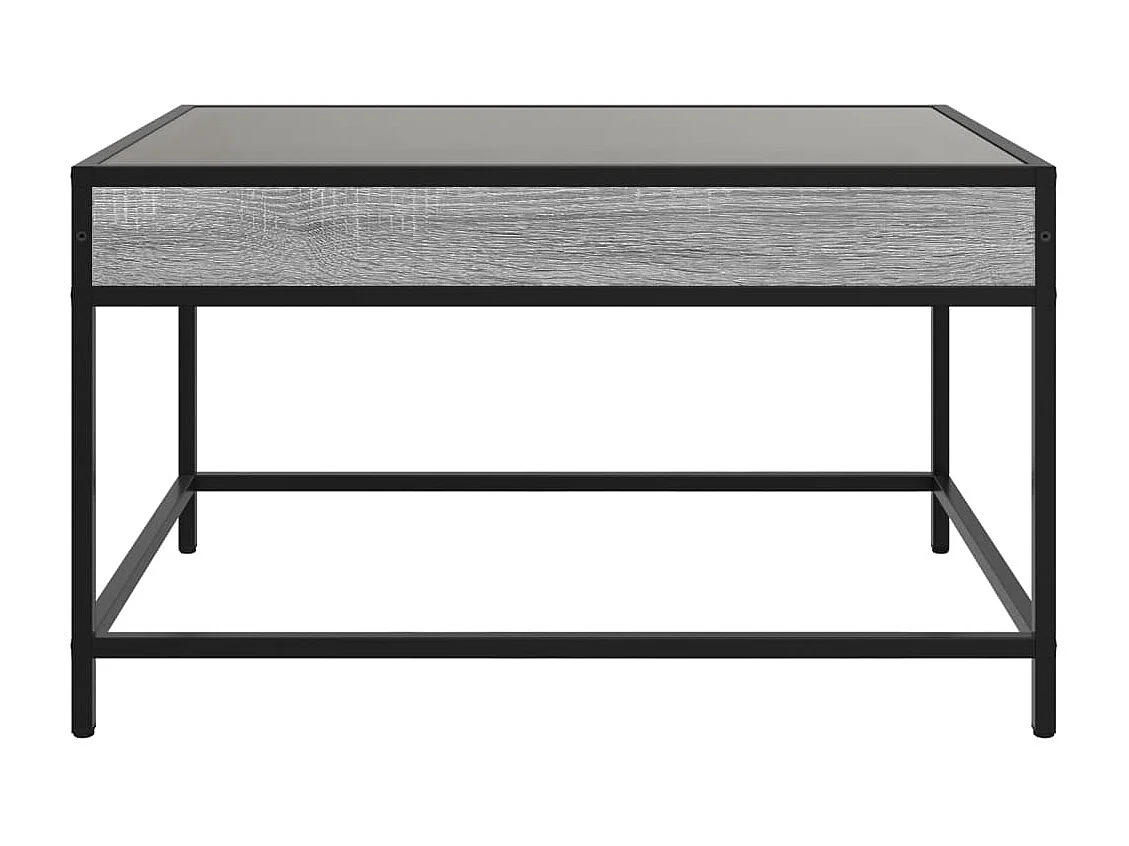 Table basse avec LED infini sonoma gris 70x50x41 cm