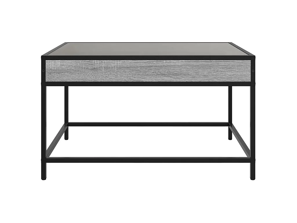 Couchtisch mit Infinity-LED Grau Sonoma 70x50x41 cm